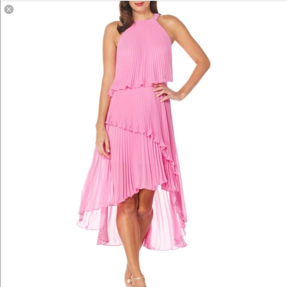 LAUNDRY BY SHELLI SEIGAL PLEATED COCKTAIL DRESS - Picture 2 of 6